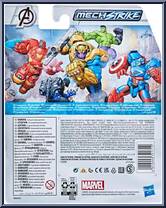 Captain America from Mech Strike - Avengers manufactured by Hasbro [Back]