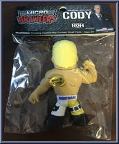 Cody (White Pants) from Micro Brawlers - Basic Series manufactured by ProWrestlingTees [Back]