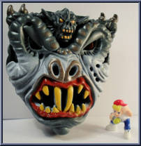 Gorilla Bat from Mighty Max - Monster Heads manufactured by Blue Bird [Loose]