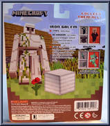Iron Golem from Minecraft - Series 2 manufactured by Jazwares [Back]