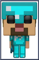 Steve In Diamond Armor Action Figure