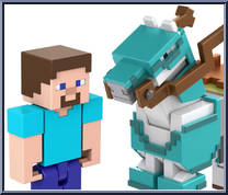 Steve and Armored Horse Action Figure