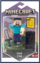 Steve (Blue Shirt) from Minecraft - Basic Series manufactured by Mattel [Front]