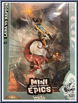 Lara vs Raptor from Mini Epics - Tomb Raider manufactured by Weta Workshop [Front]