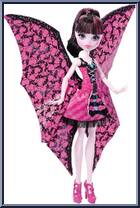 Draculaura (Ghoul to Bat) (Verson 1) from Monster High - Transforming Ghouls manufactured by Mattel [Loose]