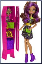 Ghoul-La-La Locker (Clawdeen Wolf) from Monster High - Playsets manufactured by Mattel [Loose]