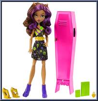 Ghoul-La-La Locker (Clawdeen Wolf) from Monster High - Playsets manufactured by Mattel [Loose]