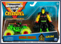 Grave Digger / Grim (Black) from Monster Jam - Creatures - Basic Series manufactured by Spinmaster [Front]