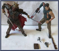 Ash & Evil Ash (Spawn Website) from Movie Maniacs - Exclusives manufactured by McFarlane [Loose]