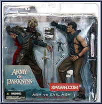 Ash & Evil Ash (Spawn Website) from Movie Maniacs - Exclusives manufactured by McFarlane [Front]