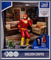 Sheldon Cooper as Flash from Movie Maniacs (2023) - Big Bang Theory manufactured by McFarlane [Front]