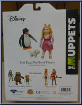 Miss Piggy / Foo-Foo / Penguin from Muppets - Basic Series manufactured by Diamond Select [Back]