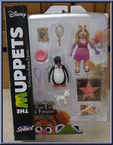 Miss Piggy / Foo-Foo / Penguin from Muppets - Basic Series manufactured by Diamond Select [Front]
