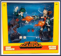 Izuku Midoriya / Katsuki Bakugo from My Hero Academia - Basic Series manufactured by McFarlane [Front]