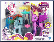 Princess Twilight Sparkle / Rainbow Dash from My Little Pony: Friendship is Magic - Crystal Princess (Masquerade) manufactured by Hasbro [Front]