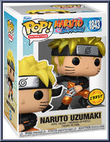 Naruto Uzumaki (Kunai & Shuriken) (Metallic) (Chase) from Naruto - Pop! Vinyl Figures manufactured by Funko [Front]