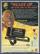 Michael Jordan (Black Uniform) from NBA Jams - Ultra Jams manufactured by Mattel [Back]