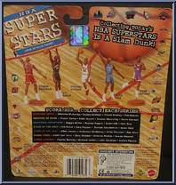 Shawn Kemp from NBA Superstars - 98/99 Season manufactured by Mattel [Back]
