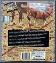 Tim Duncan from NBA Superstars - 99/00 Season manufactured by Mattel [Back]