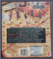 Vin Baker from NBA Superstars - 99/00 Season manufactured by Mattel [Back]