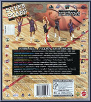Vince Carter from NBA Superstars - 99/00 Season manufactured by Mattel [Back]