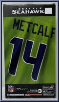 DK Metcalf (Seattle Seahawks) (Chase) from NFL - Series 1 manufactured by Imports Dragon [Back]