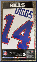 Stefon Diggs (Buffalo Bills) (Chase) from NFL - Series 3 manufactured by Imports Dragon [Back]