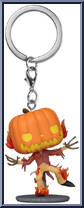 Pumpkin King from Nightmare Before Christmas - Pop! Keychains manufactured by Funko [Loose]
