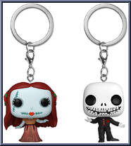 Sally / Jack Skellington (Formal Wear) from Nightmare Before Christmas - Pop! Keychains manufactured by Funko [Loose]