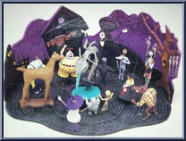 Halloween Town: Jack, Fountain, Corpse Boys from Nightmare Before Christmas - Georama Collection manufactured by Jun Planning [Loose]