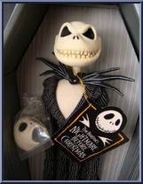 Jack Skellington (Grey Coffin) (2 Heads: Evil Grin, Shock) from Nightmare Before Christmas - 16" Coffins manufactured by Jun Planning [Loose]