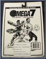 Omega Man (Black Suit / Black Cape) from Omega 7 - Basic Series manufactured by Omega 7 [Back]