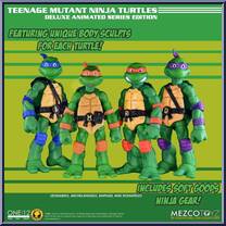 Animated Series Deluxe Boxed Set from One:12 Collective - Teenage Mutant Ninja Turtles manufactured by Mezco [Loose]