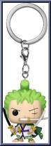 Roronoa Zoro from One Piece - Pop! Keychains manufactured by Funko [Loose]