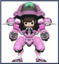 D.VA & Meka (Pink) from Overwatch - Pop! Vinyl Figures manufactured by Funko [Loose]