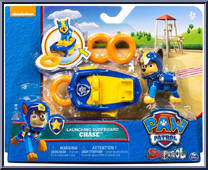 Chase from Paw Patrol - Sea Patrol - Launching Surfboard manufactured by Spinmaster [Front]