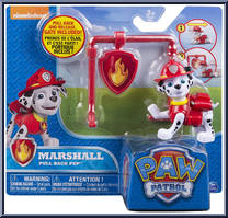 Marshall from Paw Patrol - Pull Back Pups manufactured by Spinmaster [Front]
