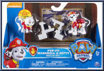 Marshall and Kitty from Paw Patrol - Pup-Fu manufactured by Spinmaster [Front]
