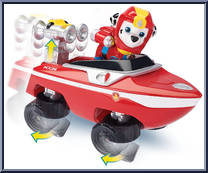 Marshall's Transforming Sea Patrol Vehicle from Paw Patrol - Sea Patrol Vehicles manufactured by Spinmaster [Loose]