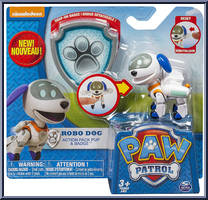 Robo Dog from Paw Patrol - Action Pack Pup & Badge manufactured by Spinmaster [Front]