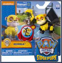 Rubble from Paw Patrol - Super Pups manufactured by Spinmaster [Front]