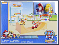Marshall and Rubble's Beach Skate Shop Playset from Paw Patrol - Adventure Beach manufactured by Spinmaster [Front]