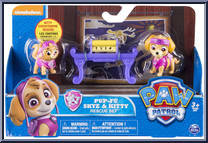 Skye and Kitty from Paw Patrol - Pup-Fu manufactured by Spinmaster [Front]