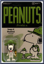 Snoopy (Beagle Scout) & Woodstock from Peanuts - Wave 3 manufactured by Super7 [Front]