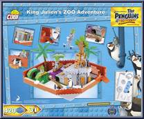 King Julien's Zoo Adventure from Penguins of Madagascar - Basic Series manufactured by Cobi [Back]