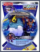 Pluto "Shiver" (Blue) from Planet Heroes - Metallic Squad manufactured by Fisher-Price [Front]