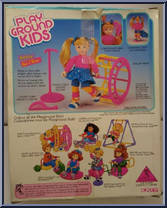 Krissy and her Roll n' Rider from Playground Kids - Basic Series manufactured by ERTL [Back]