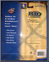 Allen Iverson from Play Makers - NBA - All-Star Warm-Ups manufactured by Upper Deck [Back]