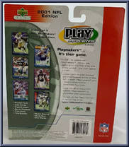 Daunte Culpepper from Play Makers - NFL - 2001 manufactured by Upper Deck [Back]