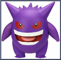 Gengar from Pokemon - Battle Feature Figures manufactured by Jazwares [Loose]